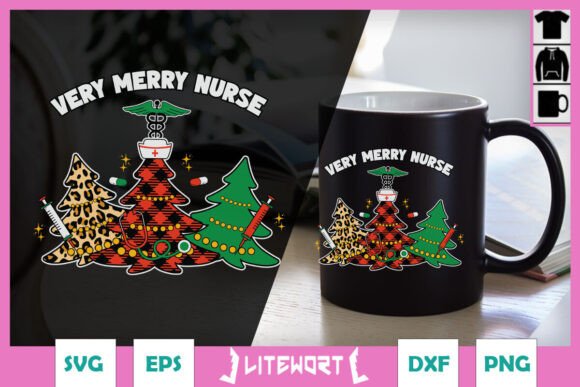 Christmas Nurse Very Merry Nurse SVG