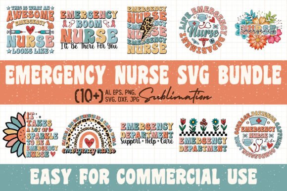 Emergency Nurse SVG PNG Bundle: A Designer’s Review