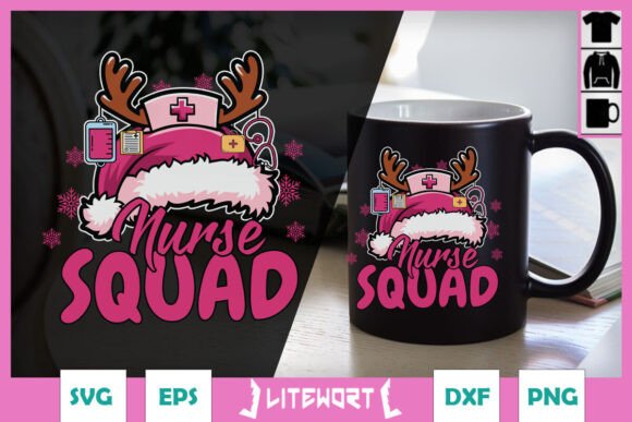 Nurse Squad Christmas Happy Nurse SVG Review