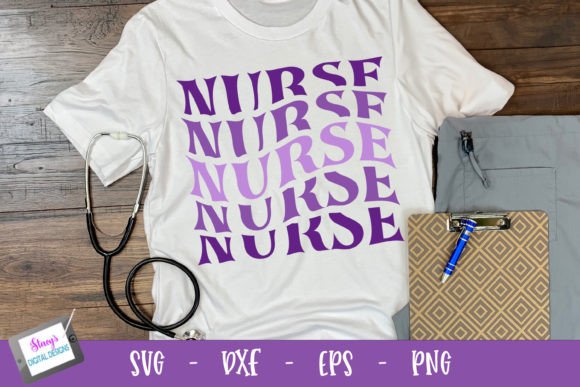 Nurse SVG Nurse Stacked Design