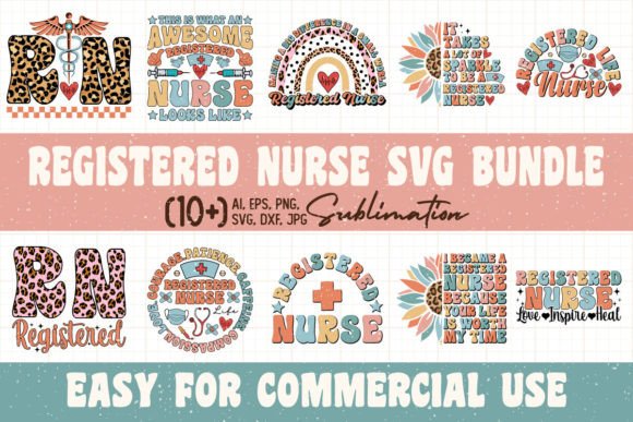 Registered Nurse SVG PNG Bundle: Embroidery Design Review