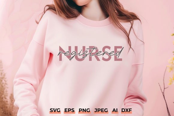 Registered Nurse SVG – Trendy Design