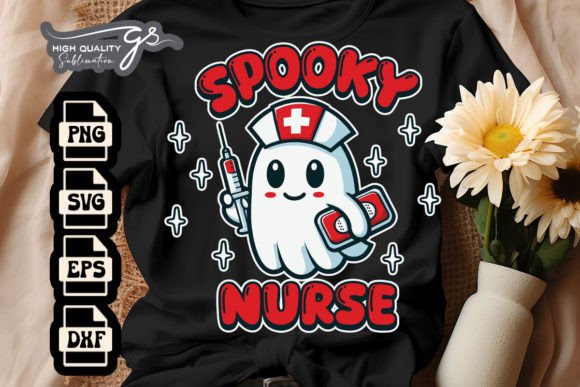Retro Halloween Nurse Ghost SVG: A Designer's Take