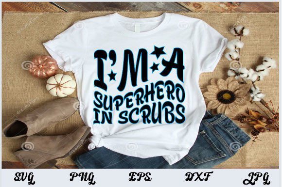 Retro Nurse Design – I'm a Superhero in Scrubs Review