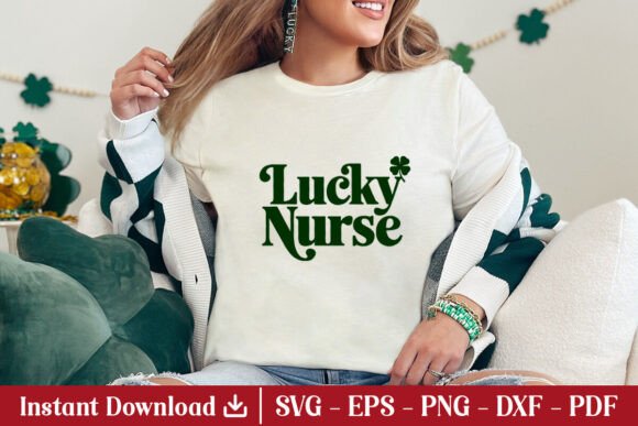 St Patrick’s Day SVG Lucky Nurse: Design Review for Embroidery